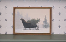 Load image into Gallery viewer, Classic Sleigh Framed Art 10x8