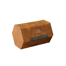 Load image into Gallery viewer, 2-Slot Travel Watch Roll (Brown)