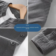Load image into Gallery viewer, Washer Cotton Corduroy Stand Collar Shirt Jacket For Men (Various Colors/Sizes)