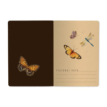 Load image into Gallery viewer, Butterflies and Peonies A5 Notebook