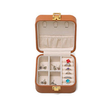 Load image into Gallery viewer, Solid Color Portable Travel Jewelry Case (Various Colors)