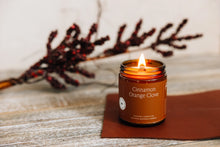 Load image into Gallery viewer, Cinnamon Orange Clove Essential Oil Beeswax Candle