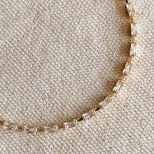 Load image into Gallery viewer, 18k Gold Filled Baguette Tennis Bracelet