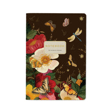 Load image into Gallery viewer, Butterflies and Peonies A5 Notebook