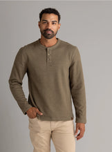 Load image into Gallery viewer, Men's Fireside Sherpa Lined Henley Burnt Olive