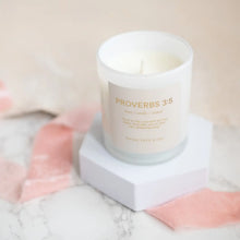 Load image into Gallery viewer, Scripture Candle: Proverbs 3:5