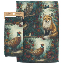 Load image into Gallery viewer, Fall Woodland Kitchen Towel