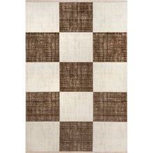 Load image into Gallery viewer, Aspen Checkerboard Fringed Area Rug