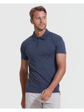 Load image into Gallery viewer, Short Sleeve Shirt Active Polo Heather Navy True Classic