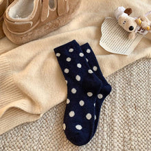 Load image into Gallery viewer, Color Block Thicken Polka Dot Socks (Various Colors)