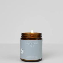 Load image into Gallery viewer, Peppermint Bark Natural Essential Oil Beeswax Candle