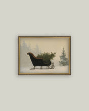 Load image into Gallery viewer, Classic Sleigh Framed Art 10x8