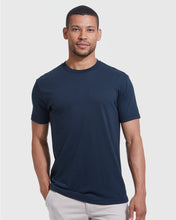 Load image into Gallery viewer, Short Sleeve T-Shirt Crew Neck Navy