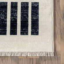 Load image into Gallery viewer, Keeva Modern Striped Fringe Area Rug (Various Sizes)