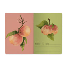 Load image into Gallery viewer, Peaches on the Tree A5 Notebook
