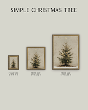 Load image into Gallery viewer, Simple Christmas Tree Framed Art 5x7