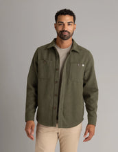 Load image into Gallery viewer, Men's Shay Forest Night Melange Faux Wool Shacket