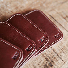 Load image into Gallery viewer, The Ranch House Fine Leather Coaster Set of 4 Coasters | Holtz Leather Co.