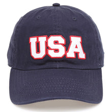 Load image into Gallery viewer, USA Patched Cotton Cap (Various Colors)