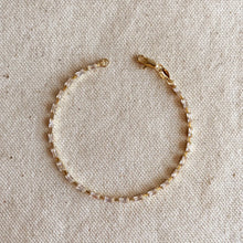 Load image into Gallery viewer, 18k Gold Filled Baguette Tennis Bracelet