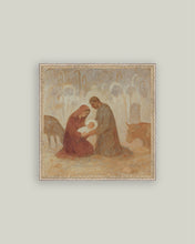 Load image into Gallery viewer, The Birth of Christ Nativity Framed Art (Various Sizes)
