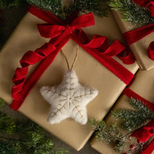 Load image into Gallery viewer, Embroidered Felt Star Ornament