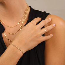 Load image into Gallery viewer, 18k Gold Filled 3mm Fancy Chain Bracelet