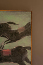 Load image into Gallery viewer, Framed Paint Over Print Four Run Away Race Horses