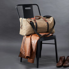 Load image into Gallery viewer, Atherol Up-Cycled Canvas Weekender Duffle Bag - Unisex