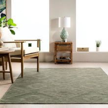 Load image into Gallery viewer, Alma Mid-Century Modern Machine Washable Area Rug, Sage Green (Various Sizes)