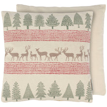 Load image into Gallery viewer, Forest Trees & Deer Pillow