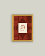 Load image into Gallery viewer, Plaid St. Nick Framed Art (Various Sizes)