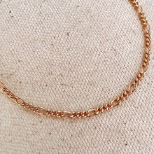 Load image into Gallery viewer, Figaro Chain 18k Gold Filled 2mm Rounded 3x1