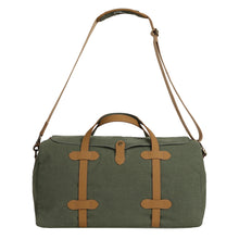 Load image into Gallery viewer, Delta Duffle Up-Cycled Canvas Weekender Bag