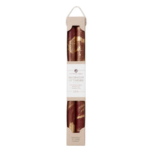 Load image into Gallery viewer, 12" Decorative Taper Candles Set of 2 | Bordeaux w/ Gold