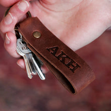 Load image into Gallery viewer, The Tucker Fine Leather Keychain Key Ring | Holtz Leather Co.