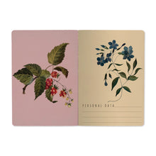 Load image into Gallery viewer, Forest Flowers On White Notebook
