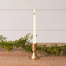 Load image into Gallery viewer, Gold Tone Hammered Candle Holder