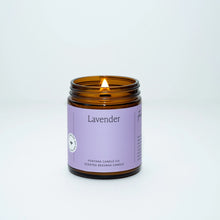 Load image into Gallery viewer, Lavender Essential Oil Beeswax Wooden Wick Jar Candle