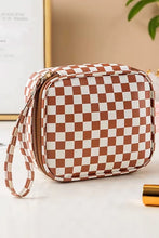 Load image into Gallery viewer, Checkered Cosmetic Travel Bag (2 colors)
