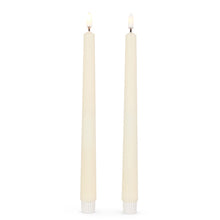 Load image into Gallery viewer, Flameless Ivory Taper Candle 11" (Set of 2)