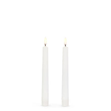 Load image into Gallery viewer, Flameless White Taper Candle 7" (Set of 2)