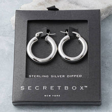 Load image into Gallery viewer, Mini Polished Tube Latch Back Hoop Earrings
