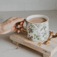 Load image into Gallery viewer, Green Delft Coffee Mug