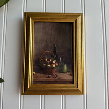 Load image into Gallery viewer, Vintage Style Moody Fruits In Basket Art Print Framed 4x6