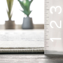 Load image into Gallery viewer, Bevin Abstract Sky Fringe Area Rug-Beige (Various Sizes)