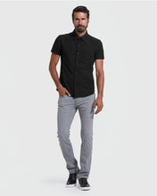 Load image into Gallery viewer, Short Sleeve Button Up Shirt Commuter Black