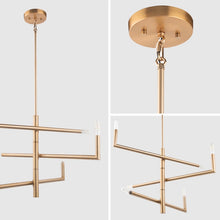 Load image into Gallery viewer, Optical 6-Light Stacked Chandelier