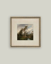 Load image into Gallery viewer, Live Oaks with Deer Framed Antique Art (Various Sizes)