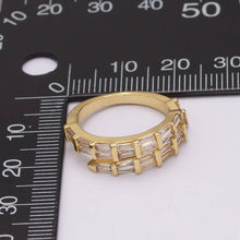 Load image into Gallery viewer, Gold Filled Baguette Eternity Ring